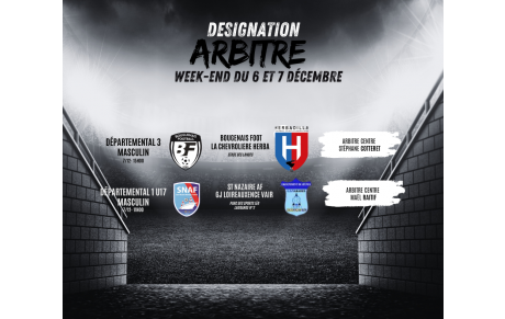 désignation arbitre